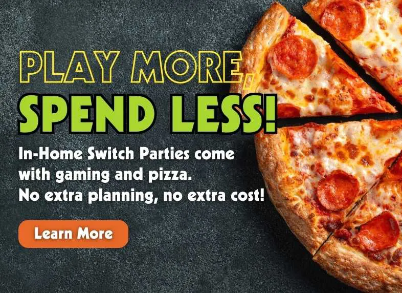 In-home parties include FREE pizza!