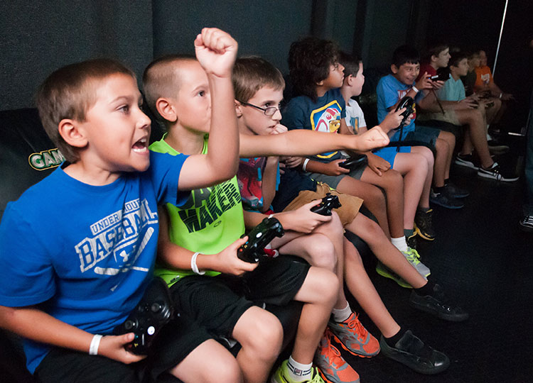 Basic (up to 16 Guests) Birthday Party Video Game Theater Package