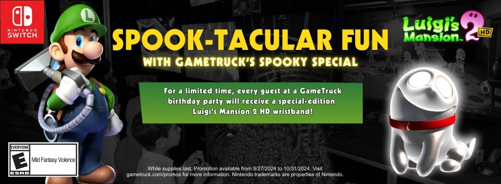 Luigi's Mansion 2 HD - GameTruck's Spooky Promotion